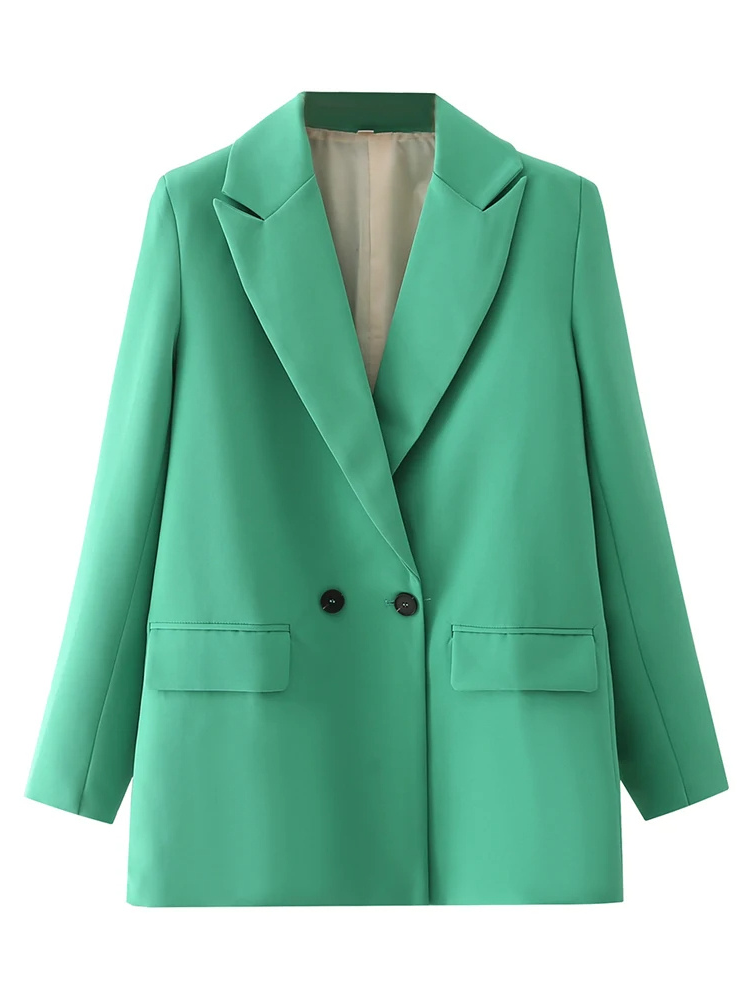 Blazest - Lange Dames Blazer Met Dubbelzijdige Sluiting - Perfect Voor Werk