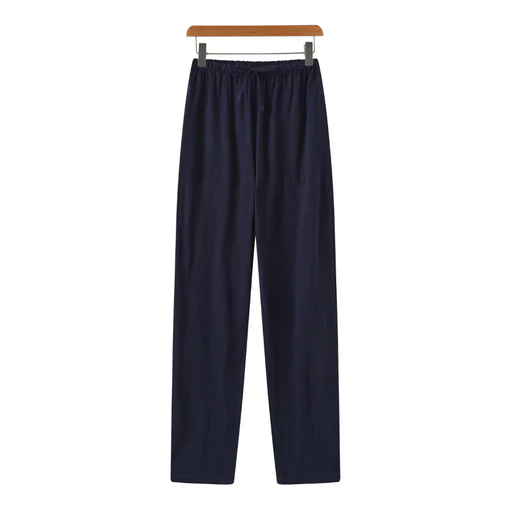 Hessel | Linnen slim fit pantalon