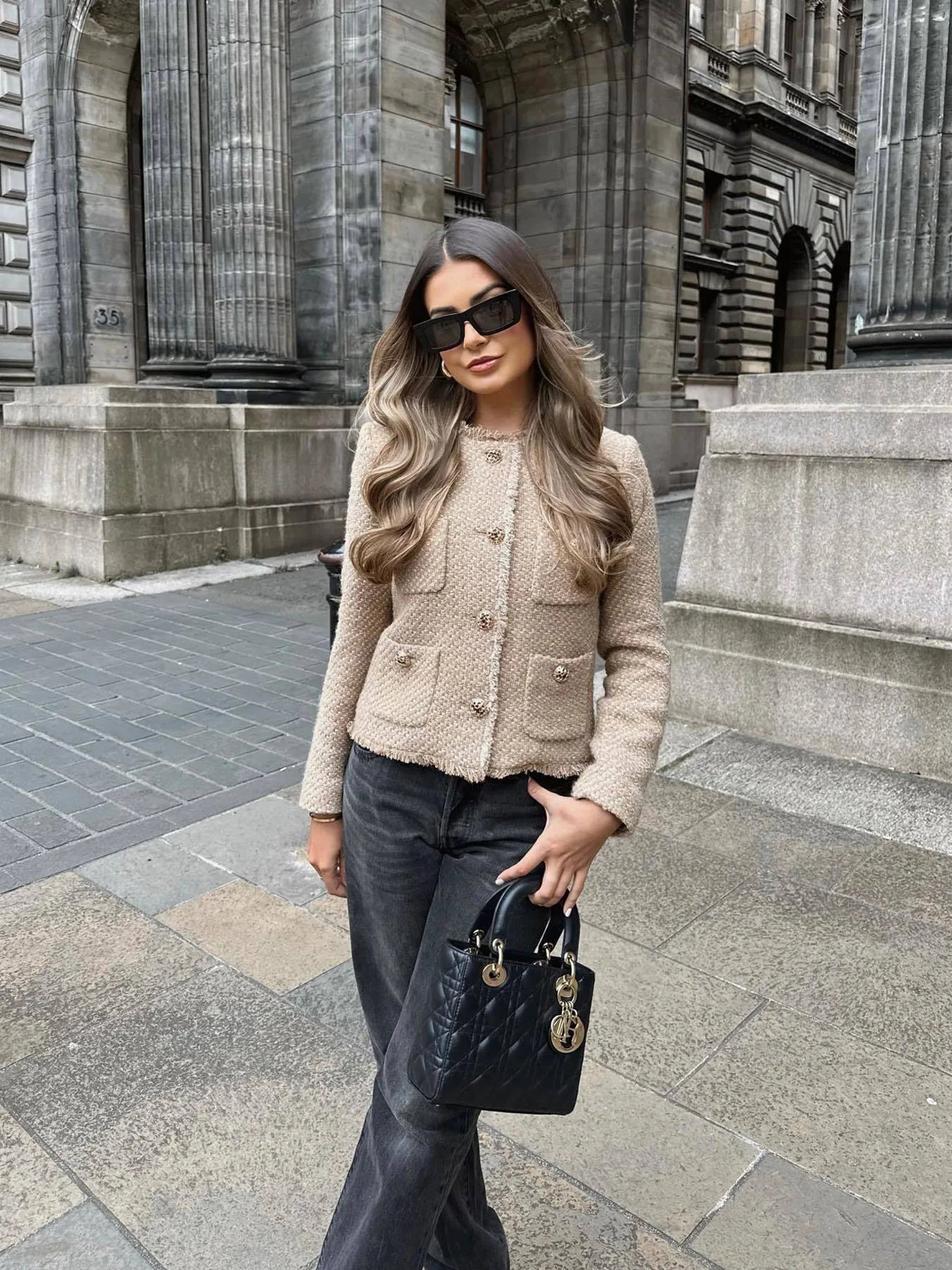 Sarah - gilet en tweed