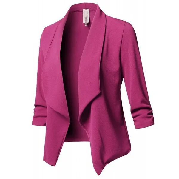 Chiquee - Casual Dames Blazer Met Waterfall Design - Comfortabel en Stijlvol