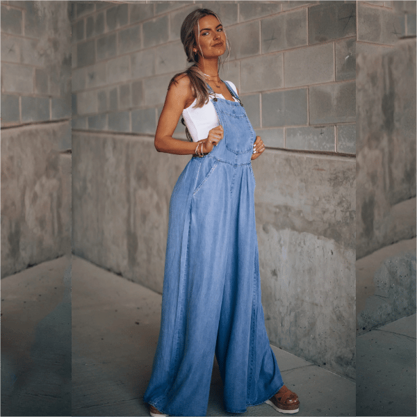 Lotte | Dames denim jumpsuit