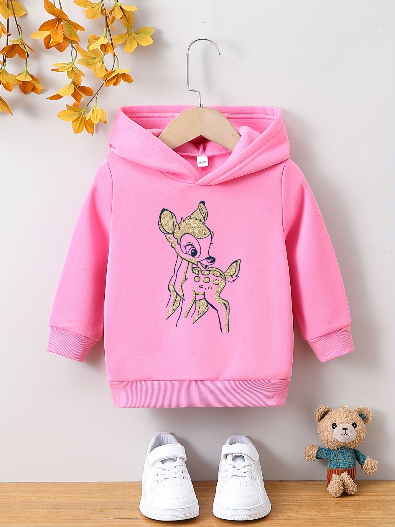 Peuter meisjes hoodie cartoon dierenprint - Ana