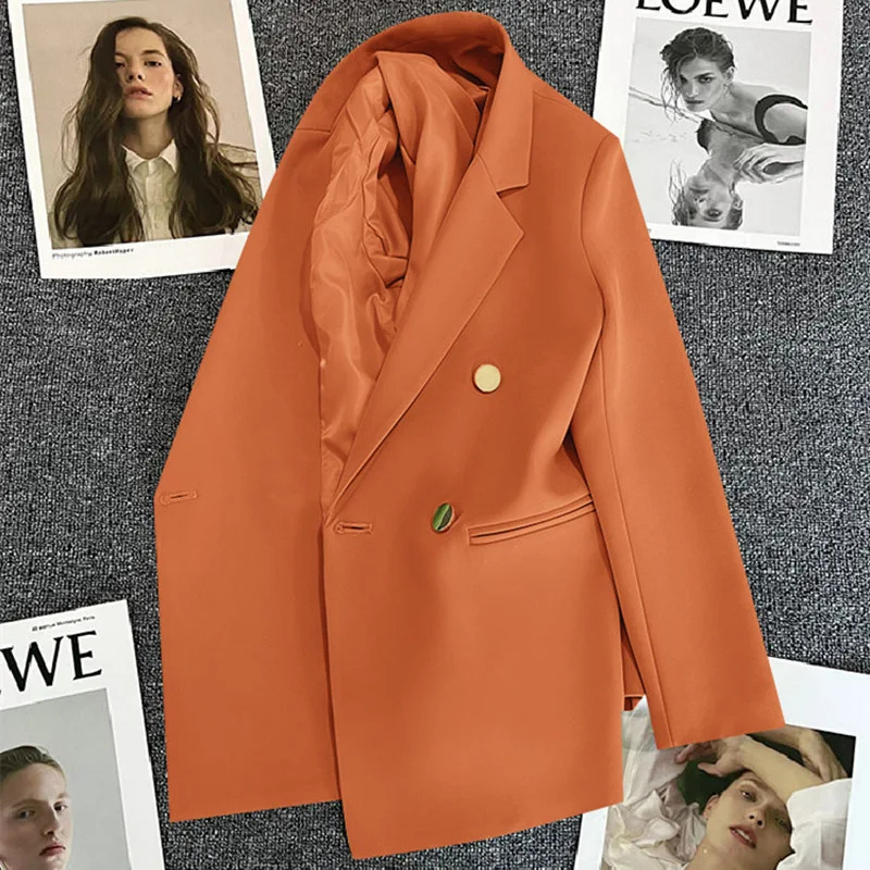 Classiq - Elegante Lange Dames Blazer met Dubbele Rij en Premium Afwerking