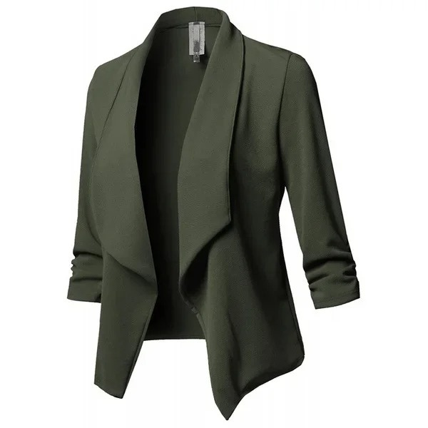 Chiquee - Casual Dames Blazer Met Waterfall Design - Comfortabel en Stijlvol