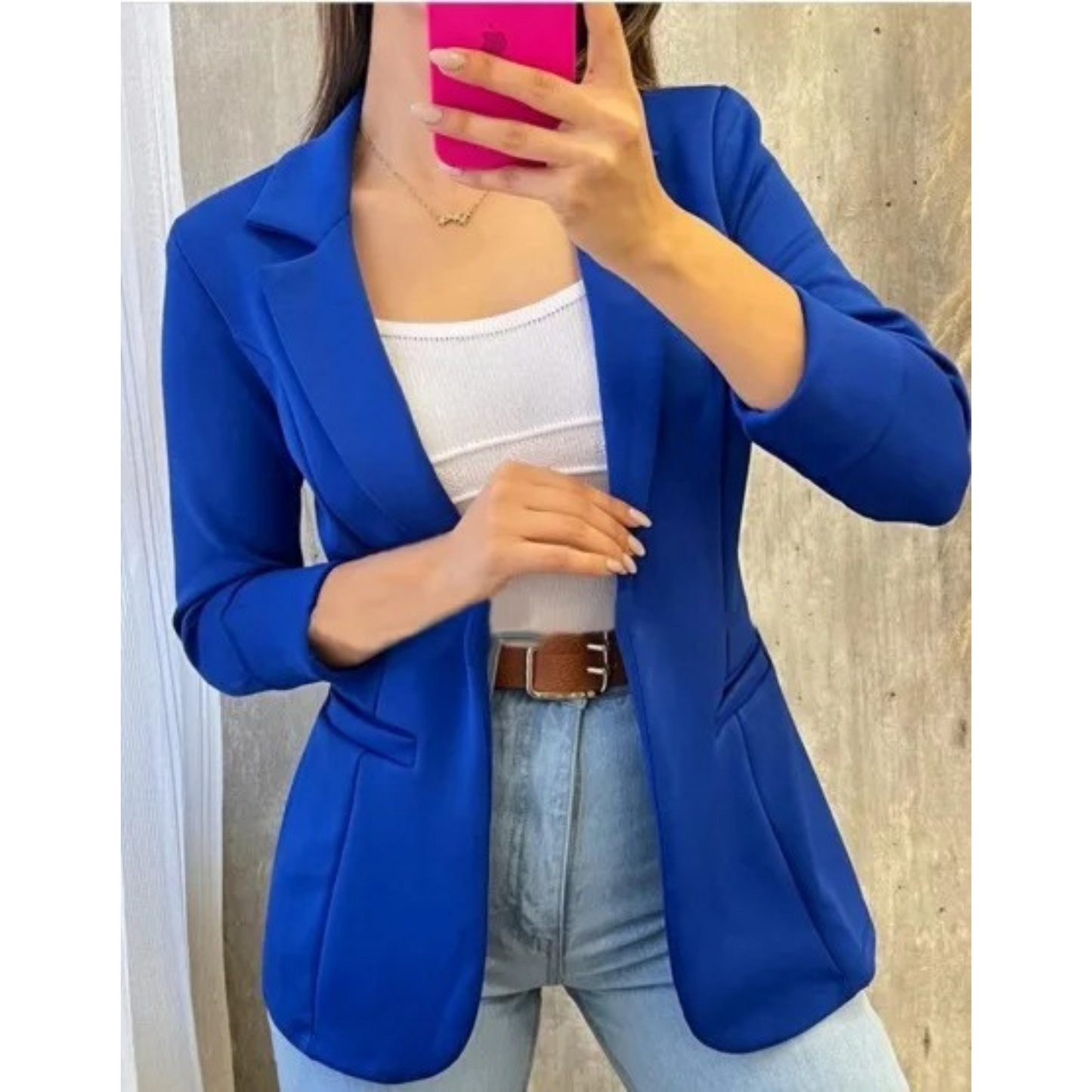 MODA Vintage dames blazer zonder gesp