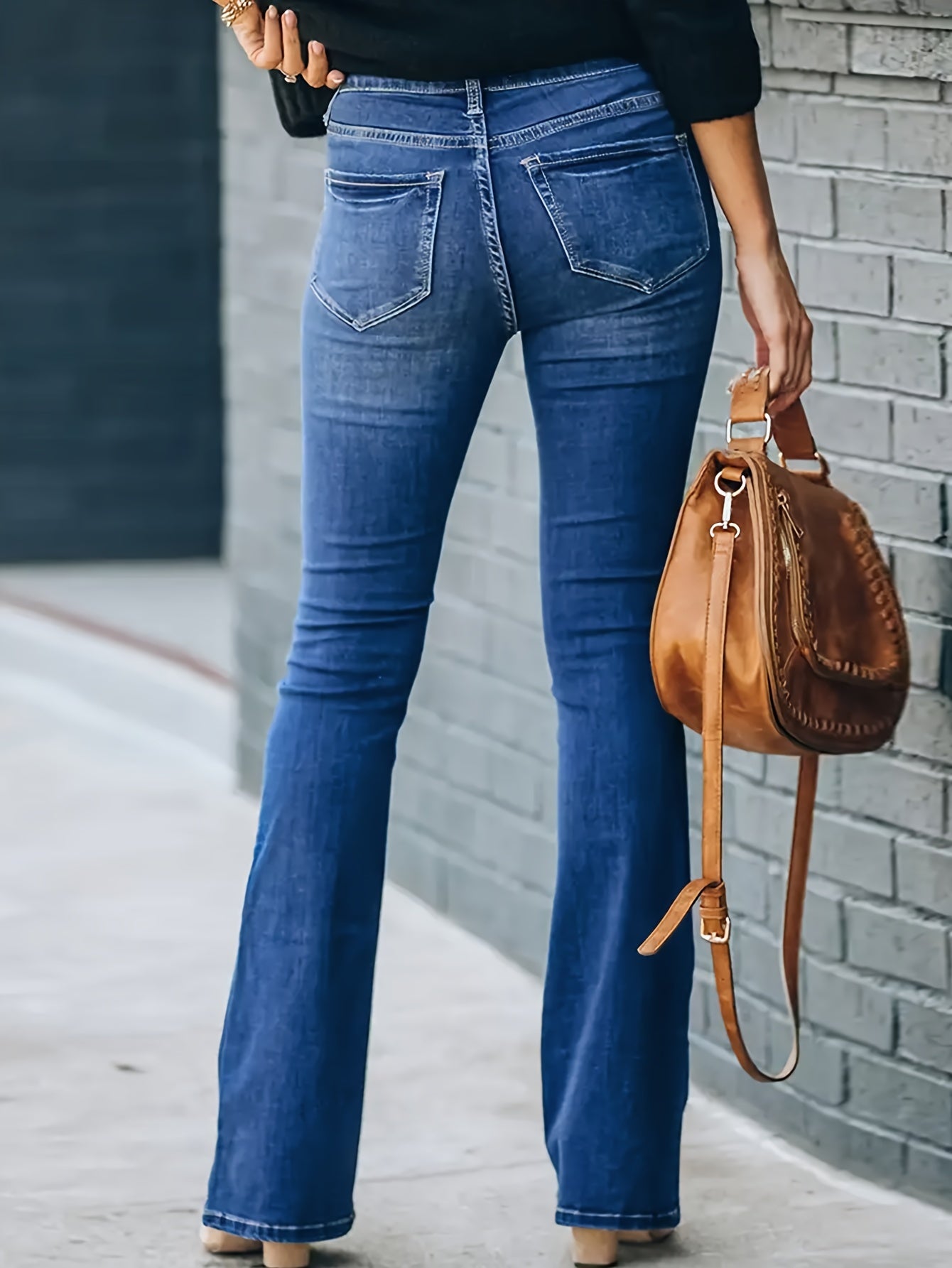 Lotte | High-waisted katoenblend jeans met relaxed fit