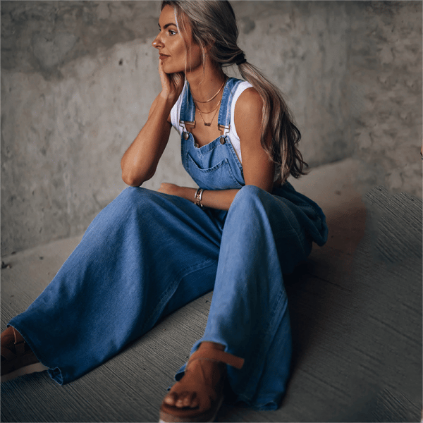 Lotte | Dames denim jumpsuit