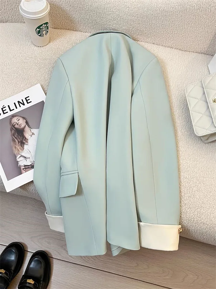 ElgCharm - Elegante Dames Blazer Met Dubbele Knoopsluiting - Perfect Voor Werk