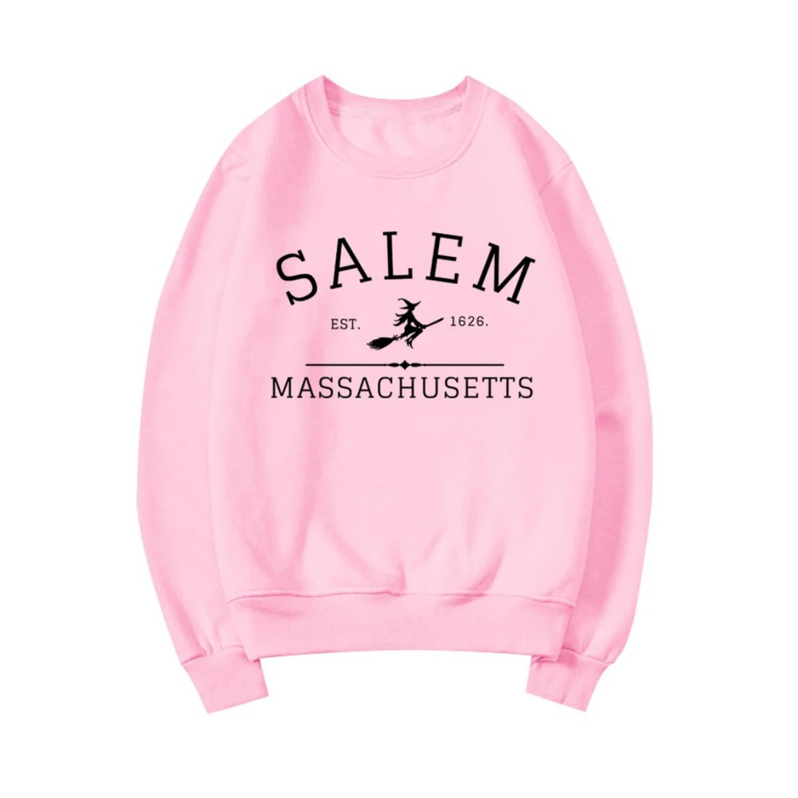 Blijves - Comfortabele Grafische Sweatshirt Met Salem Print – Dames Trui