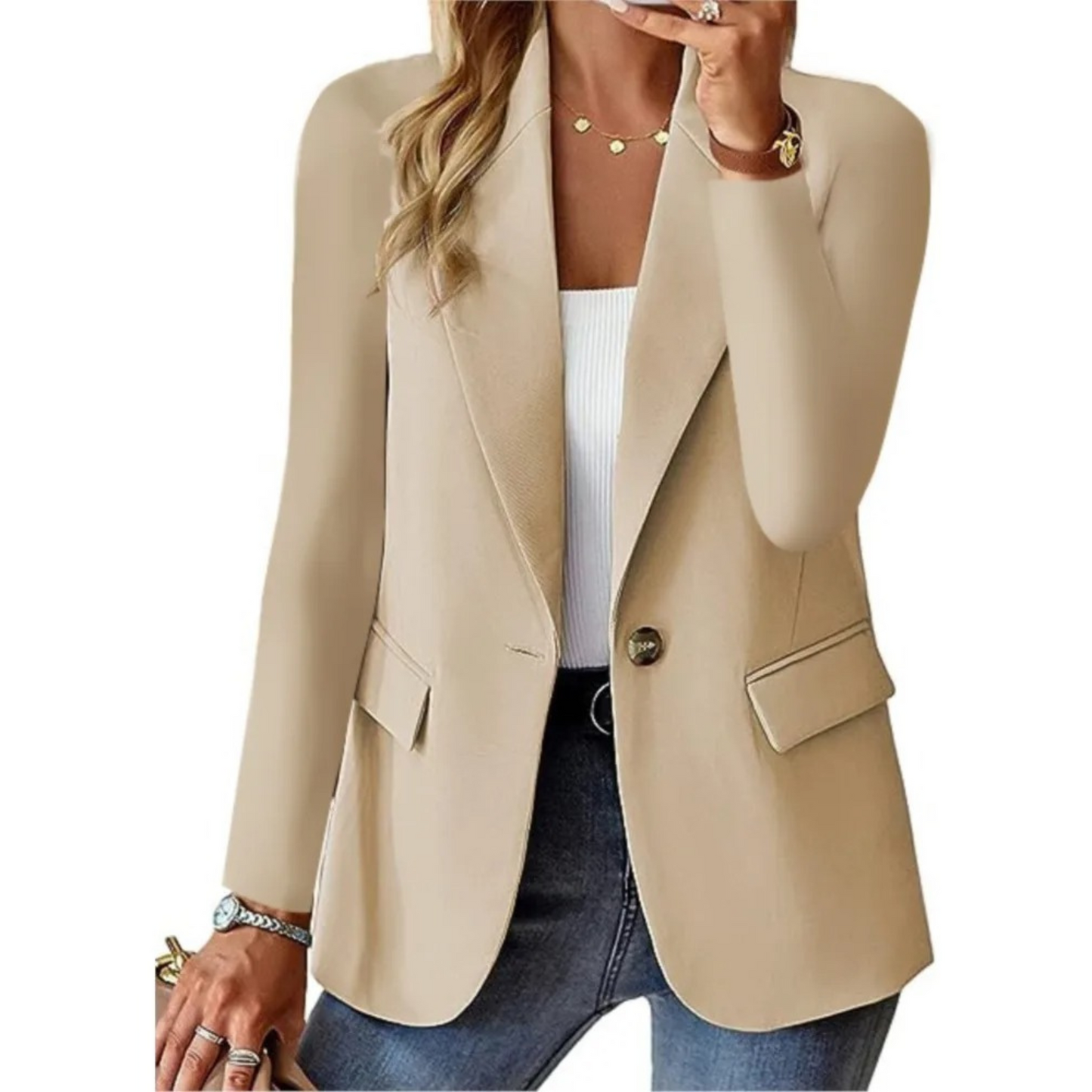 Nina | Casual lange mouw dames blazer