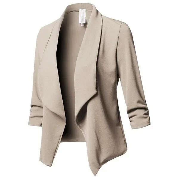 Chiquee - Casual Dames Blazer Met Waterfall Design - Comfortabel en Stijlvol