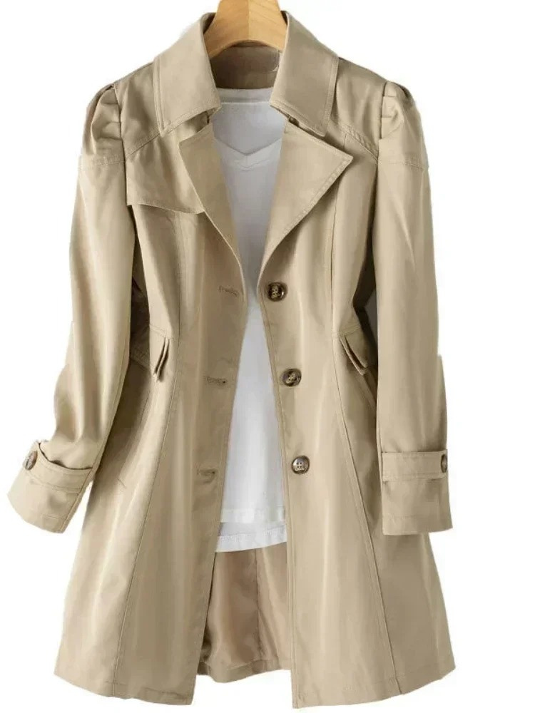 Fraujas -  Casual Lichtgewicht Trenchcoat voor Vrouwen - Stijlvolle Trenchcoat Dames