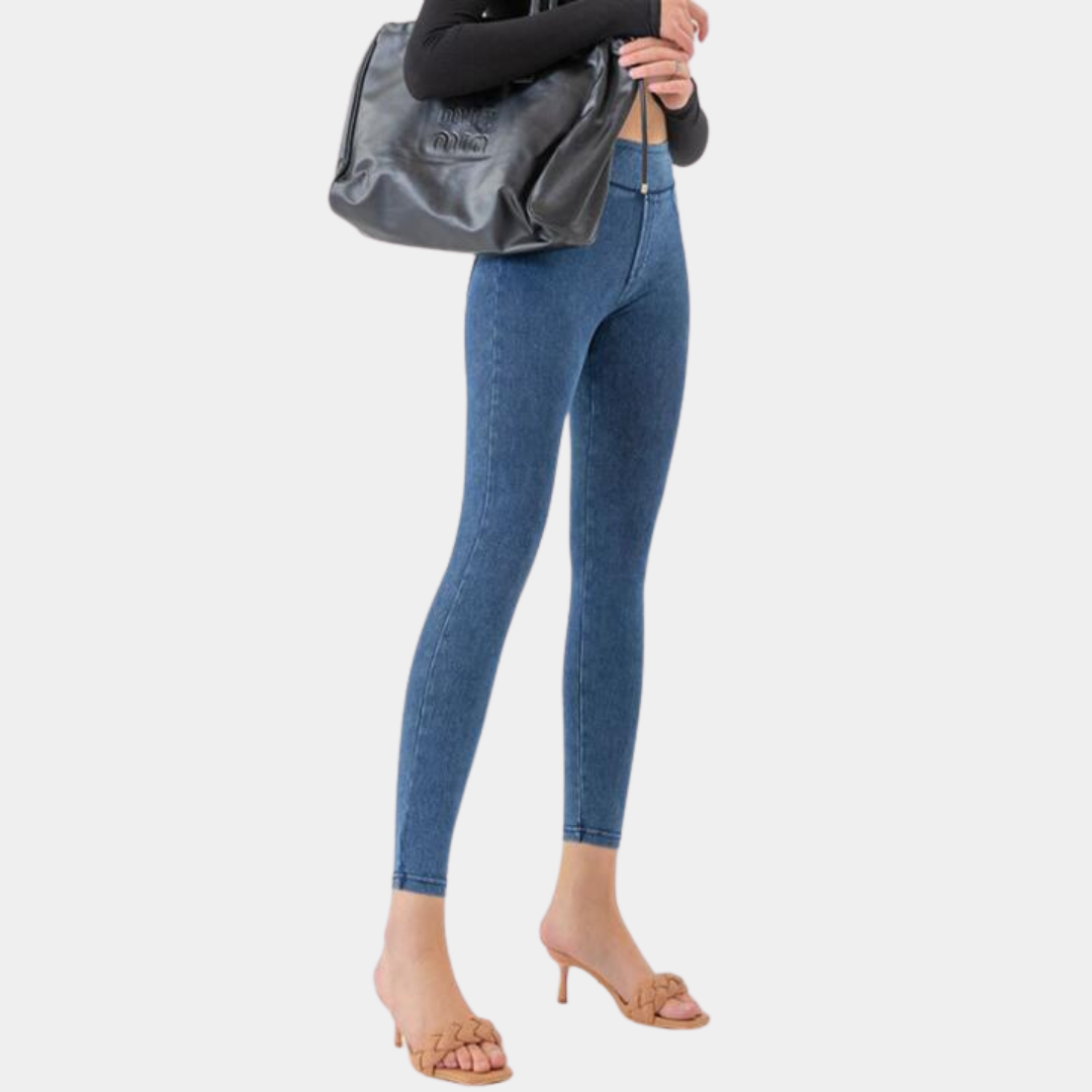 Slim-Fit Denim Dames Legging Met Stretch