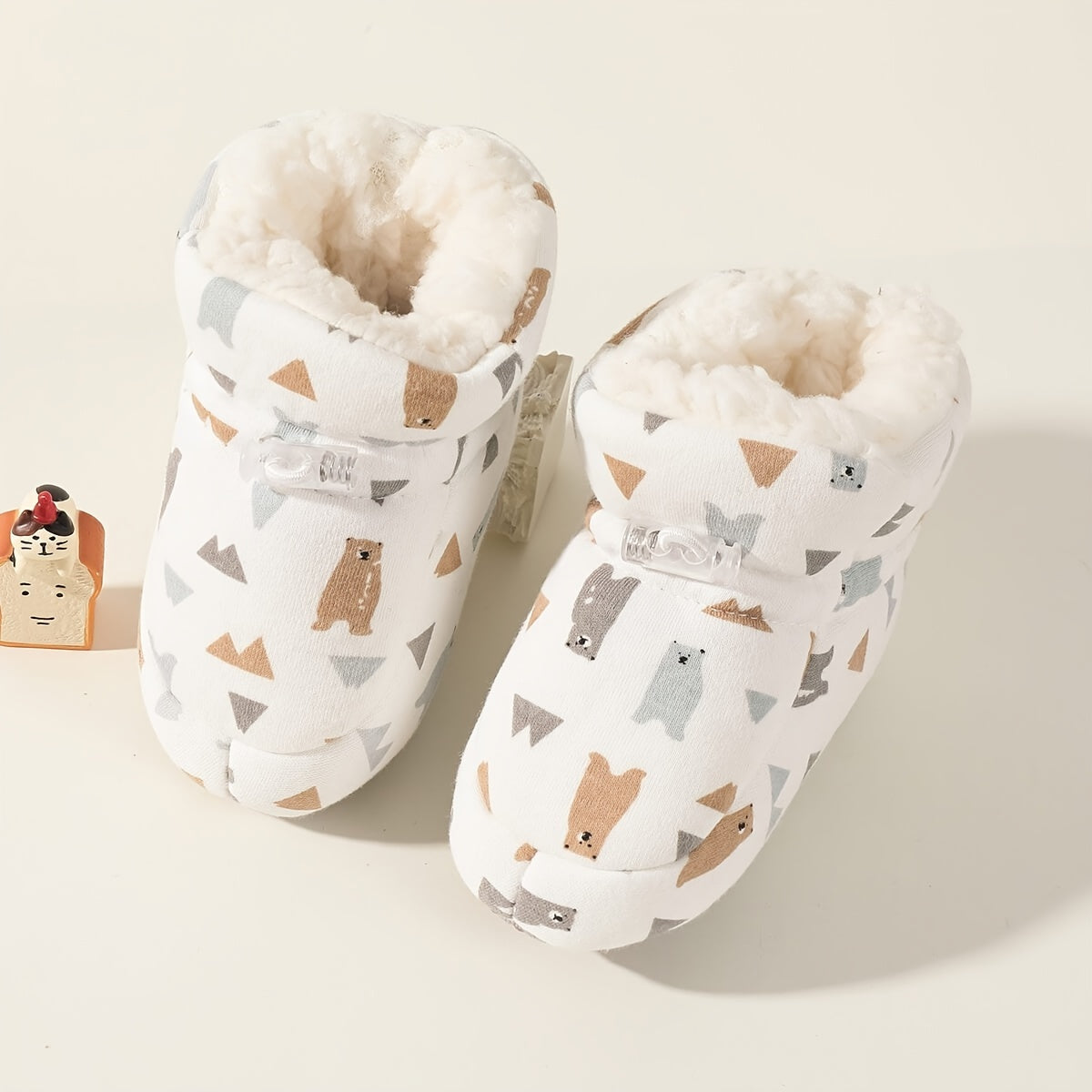 Schattige comfortabele instap fleece laarsjes voor baby jongens en meisjes - Happie