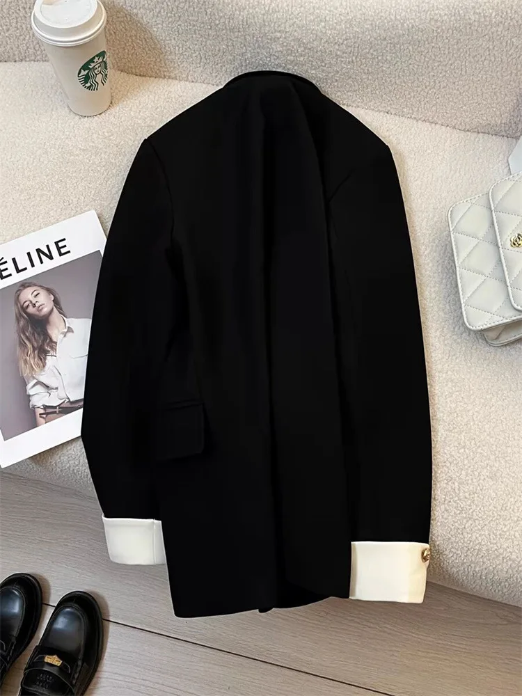 ElgCharm - Elegante Dames Blazer Met Dubbele Knoopsluiting - Perfect Voor Werk