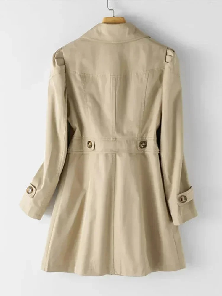 Fraujas -  Casual Lichtgewicht Trenchcoat voor Vrouwen - Stijlvolle Trenchcoat Dames