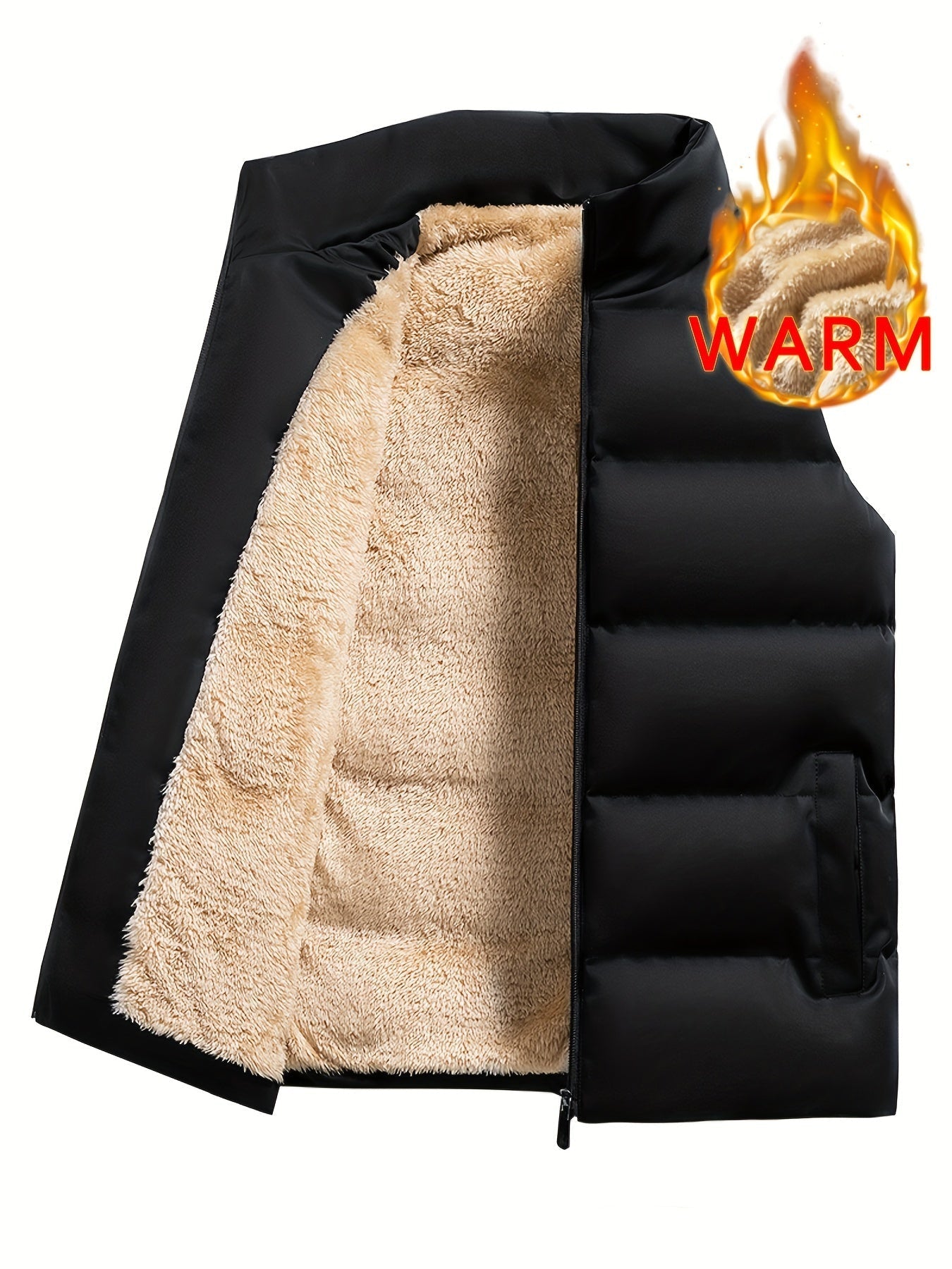 Lars | Warme fleece wintervest heren