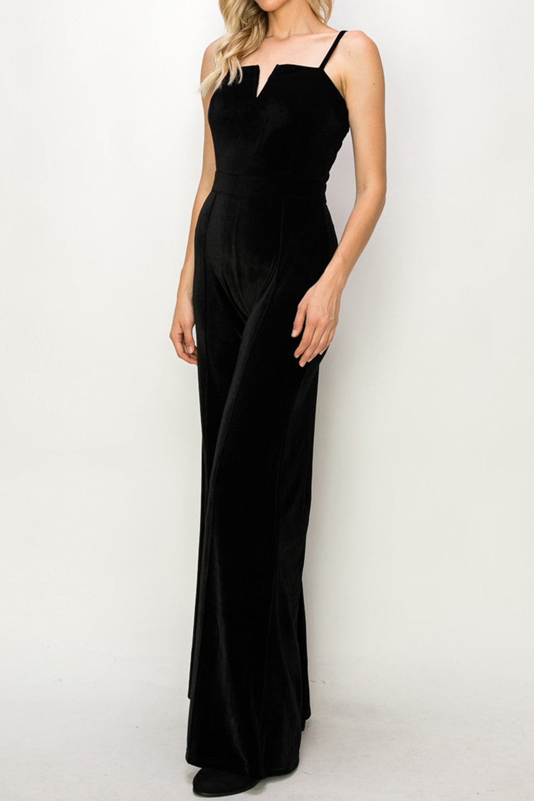 Chaveli - Fluwelen V-Neck Jumpsuit