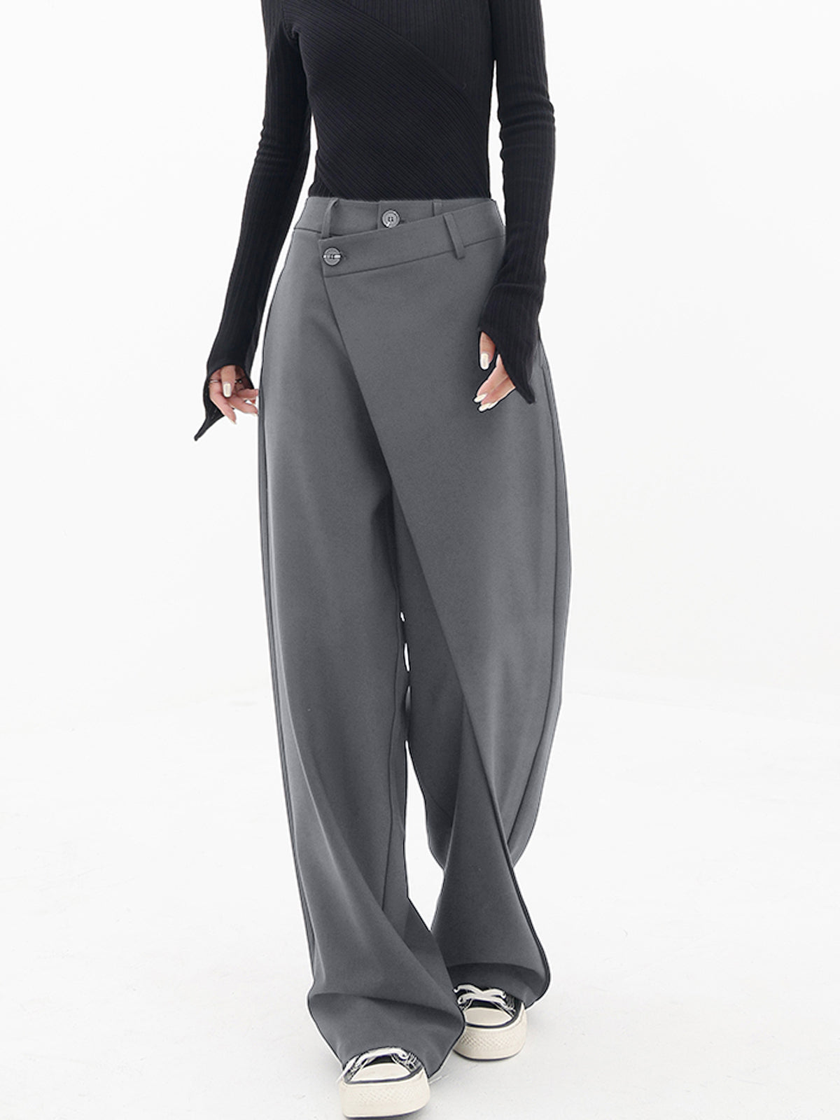 Asymmetrische Wijde Broek Dames