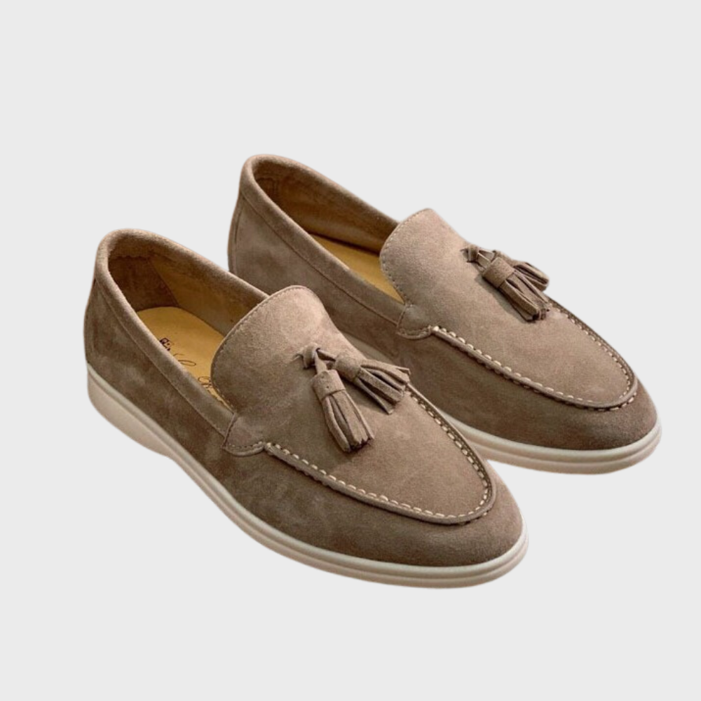 Jasper | Suède heren loafers