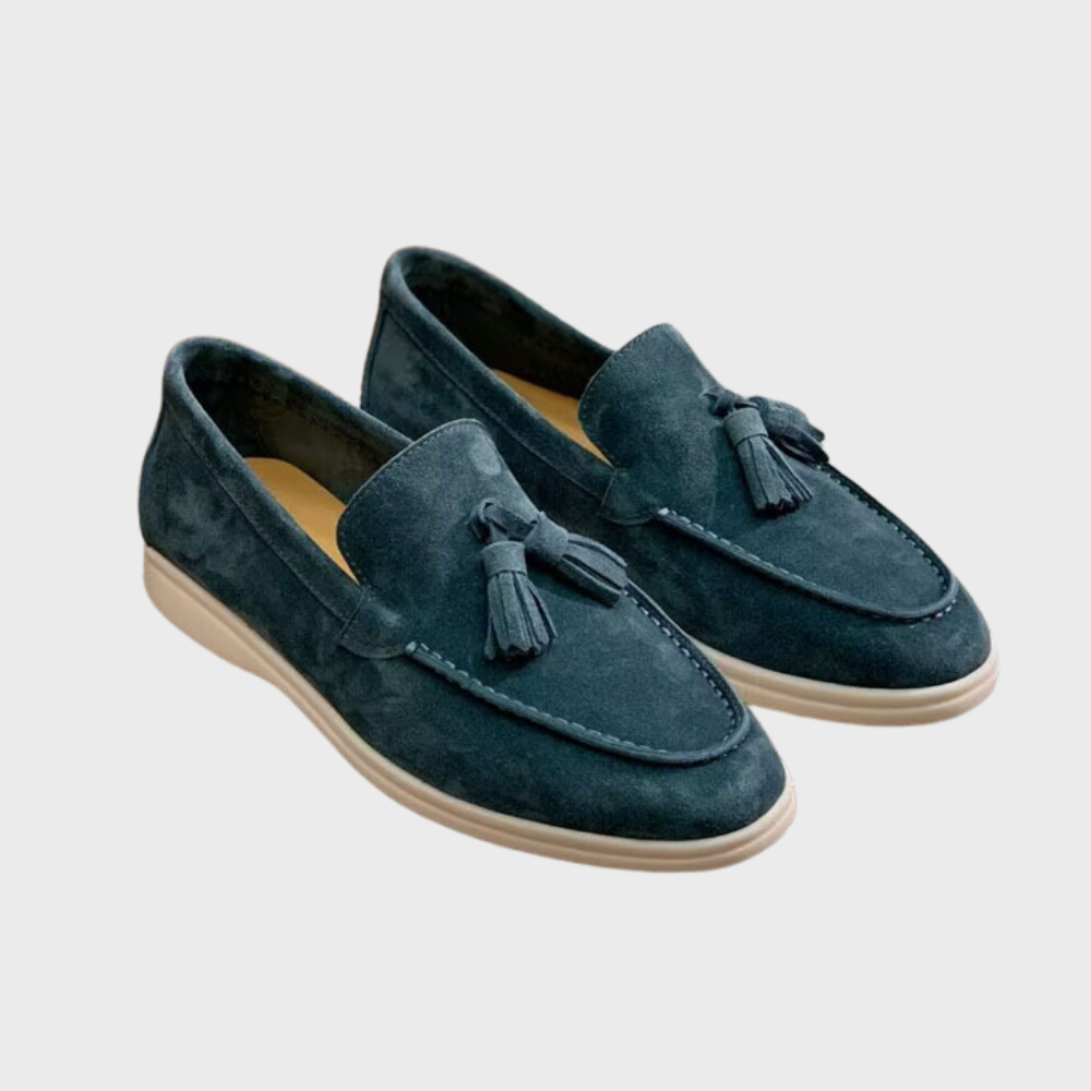 Jasper | Suède heren loafers