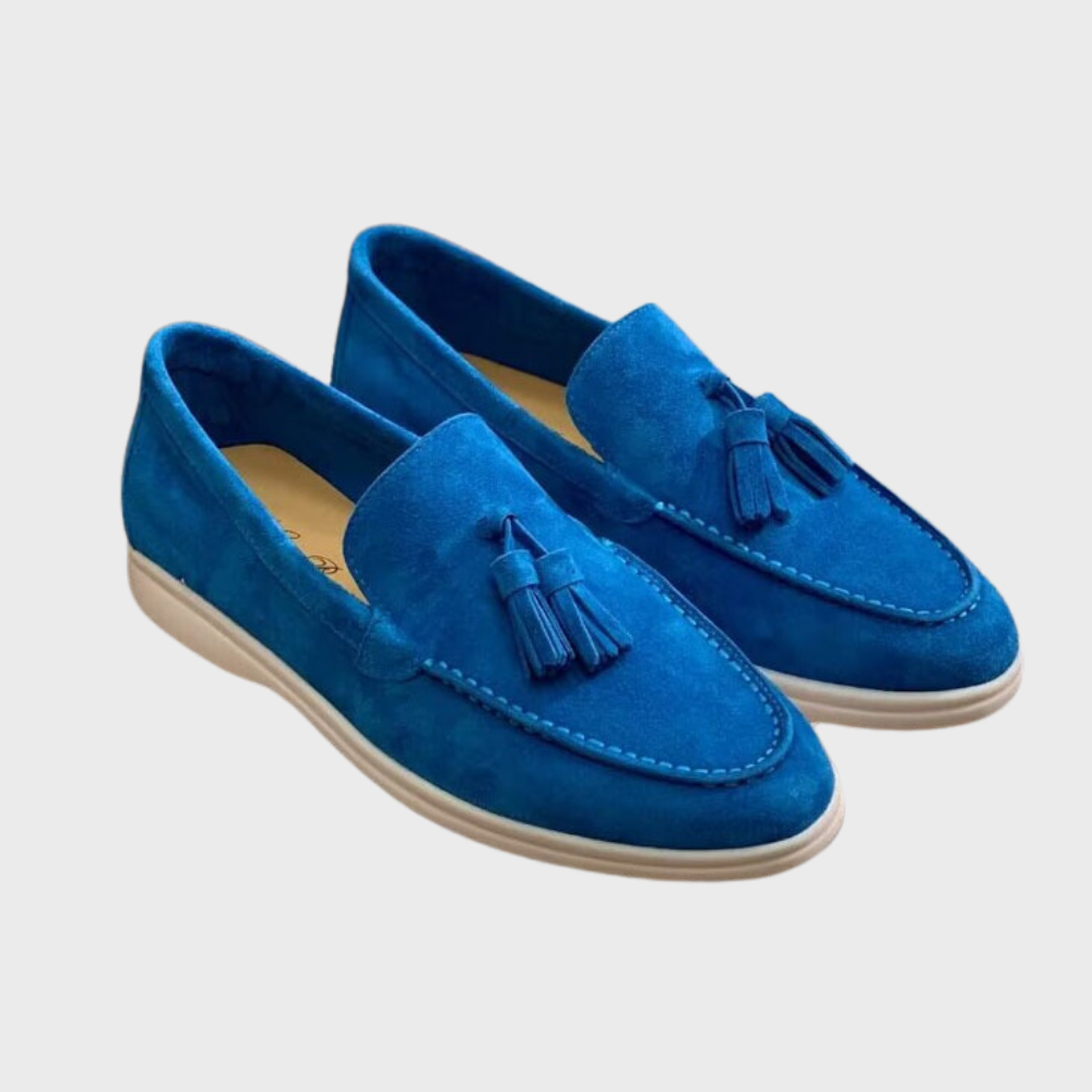 Jasper | Suède heren loafers