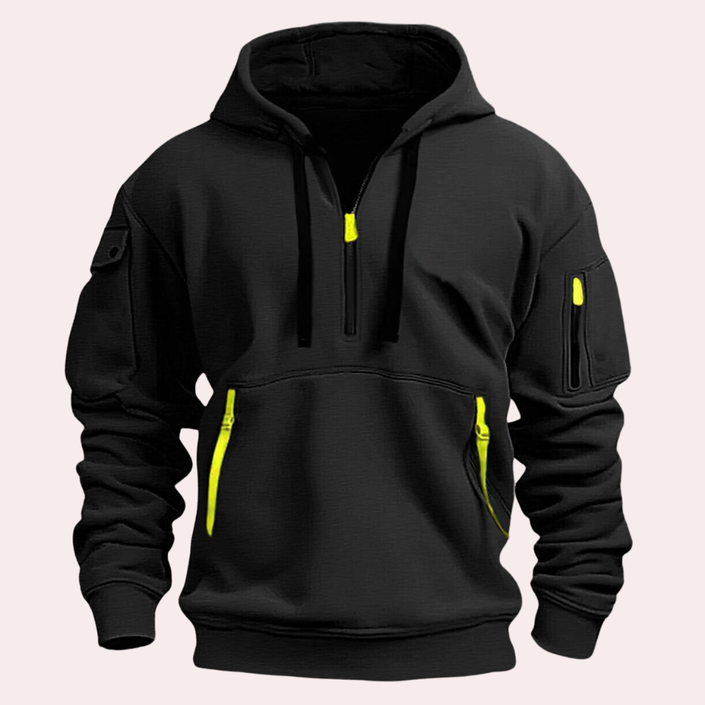 Hoodie Met Halve Rits en Capuchon - Ralph