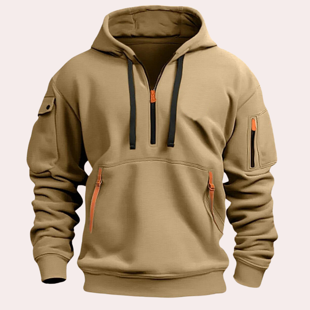 Hoodie Met Halve Rits en Capuchon - Ralph