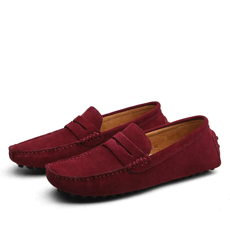 HUGO -Suède loafers in Italiaanse stijl