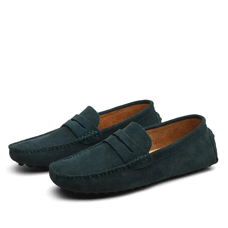 HUGO -Suède loafers in Italiaanse stijl