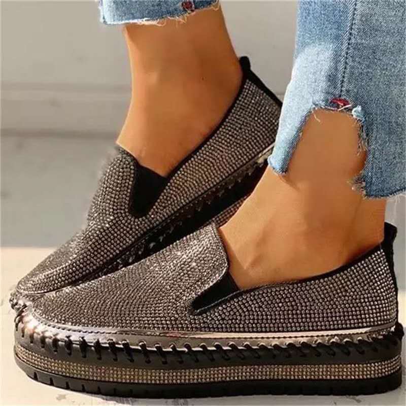 Rosan | Comfy glitter loafers voor dames