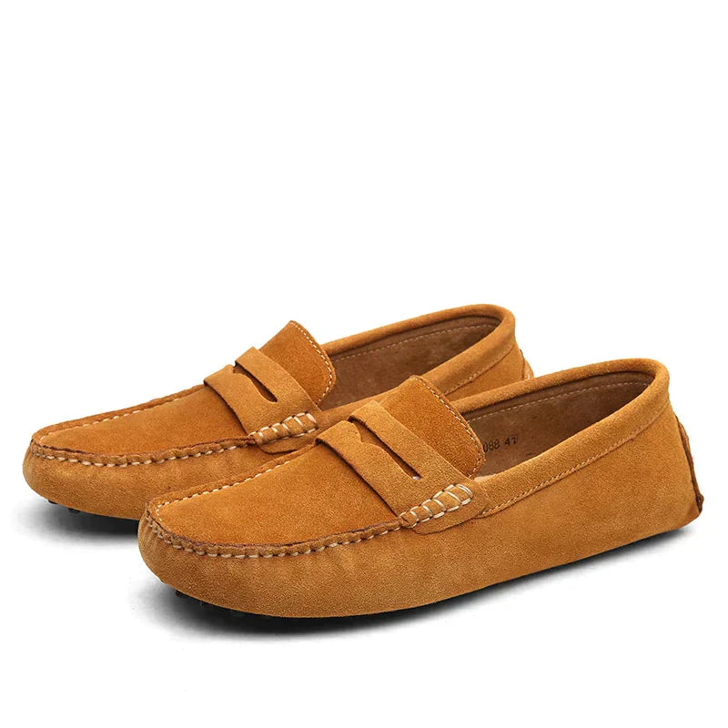 HUGO -Suède loafers in Italiaanse stijl