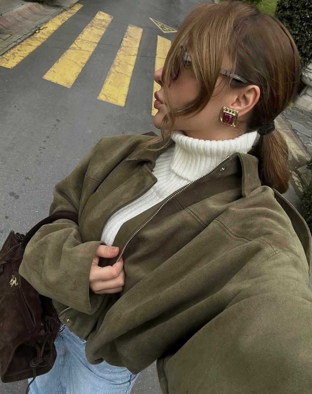 ZA - Oversized Suede Jacket