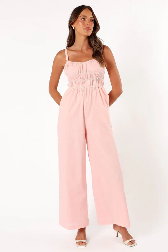 Mouwloze Jumpsuit Met Wijde Pijpen Dames