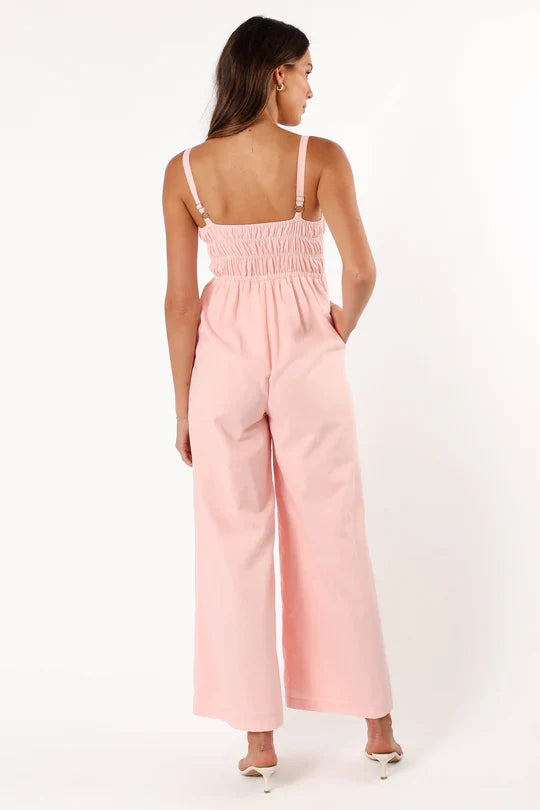 Mouwloze Jumpsuit Met Wijde Pijpen Dames