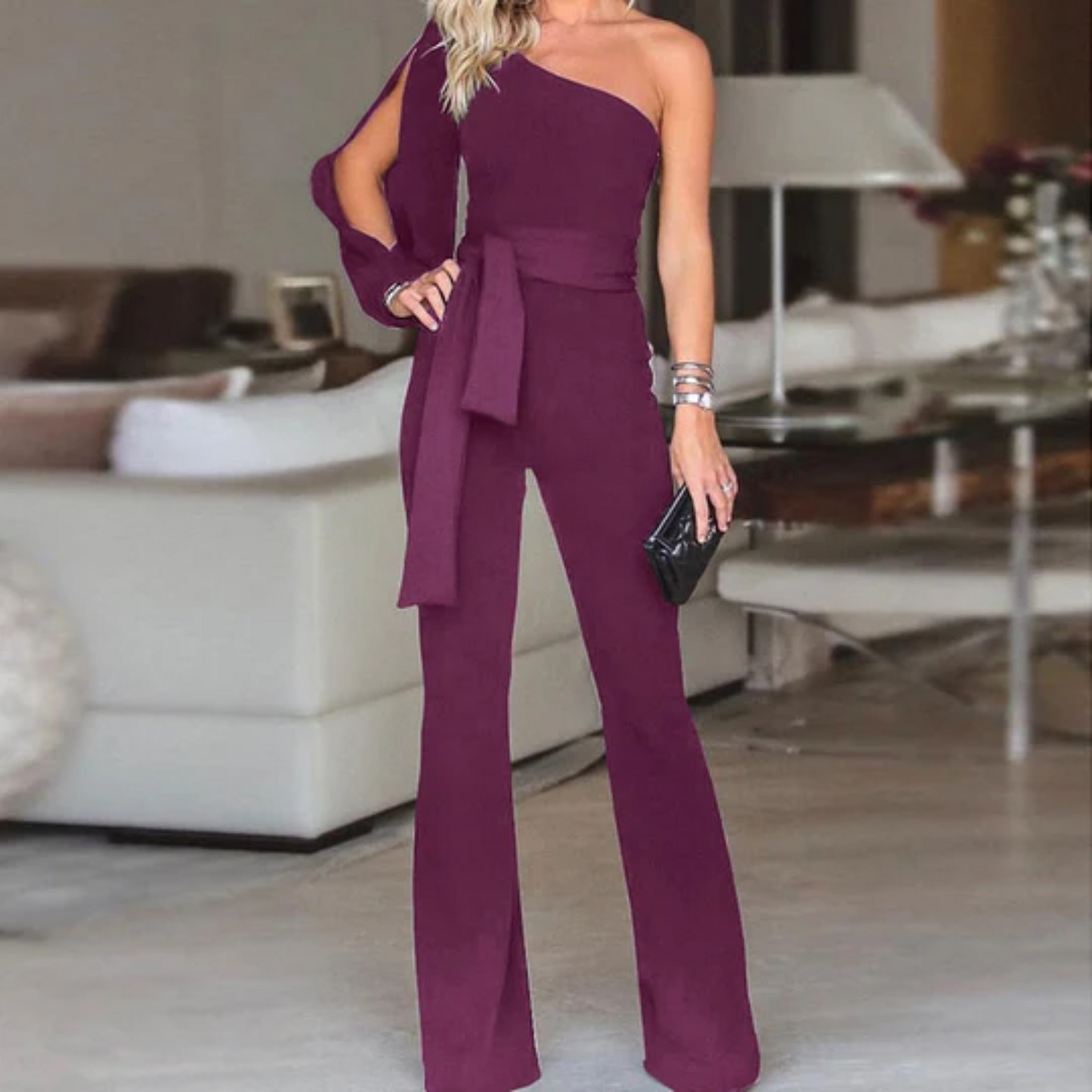 Liv | Stijlvolle dames jumpsuit met blote schouder