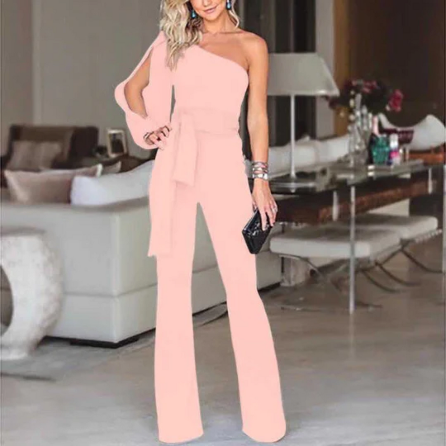 Liv | Stijlvolle dames jumpsuit met blote schouder