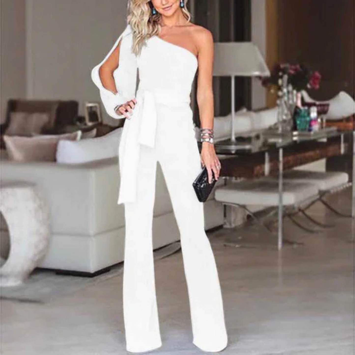 Liv | Stijlvolle dames jumpsuit met blote schouder