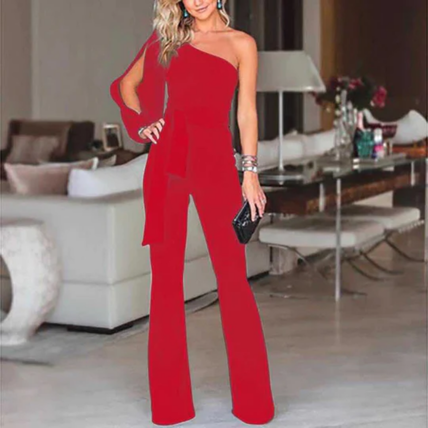 Liv | Stijlvolle dames jumpsuit met blote schouder