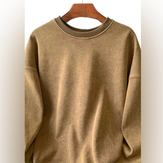 Casual Washed Heren Sweater - Fours