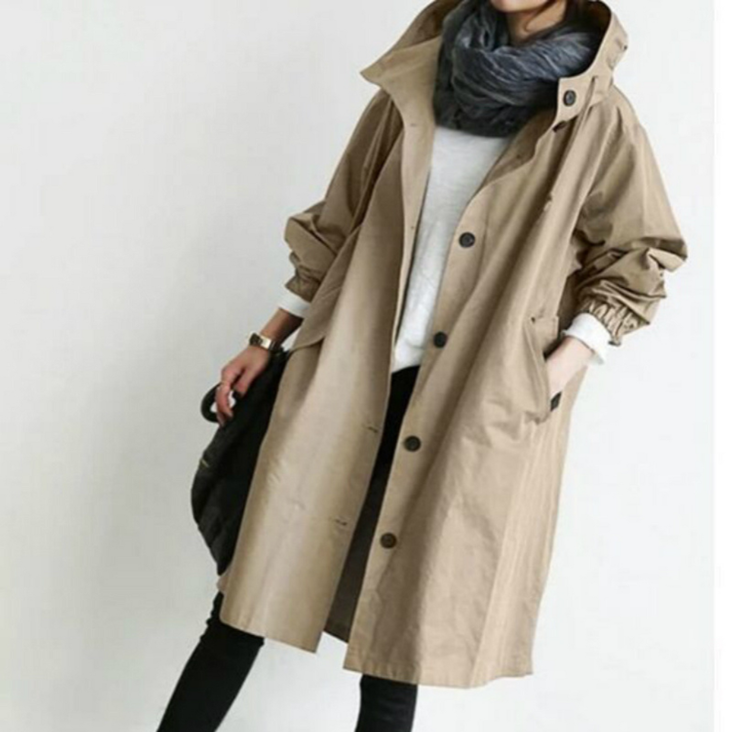 Esmée | Lange dames trenchcoat