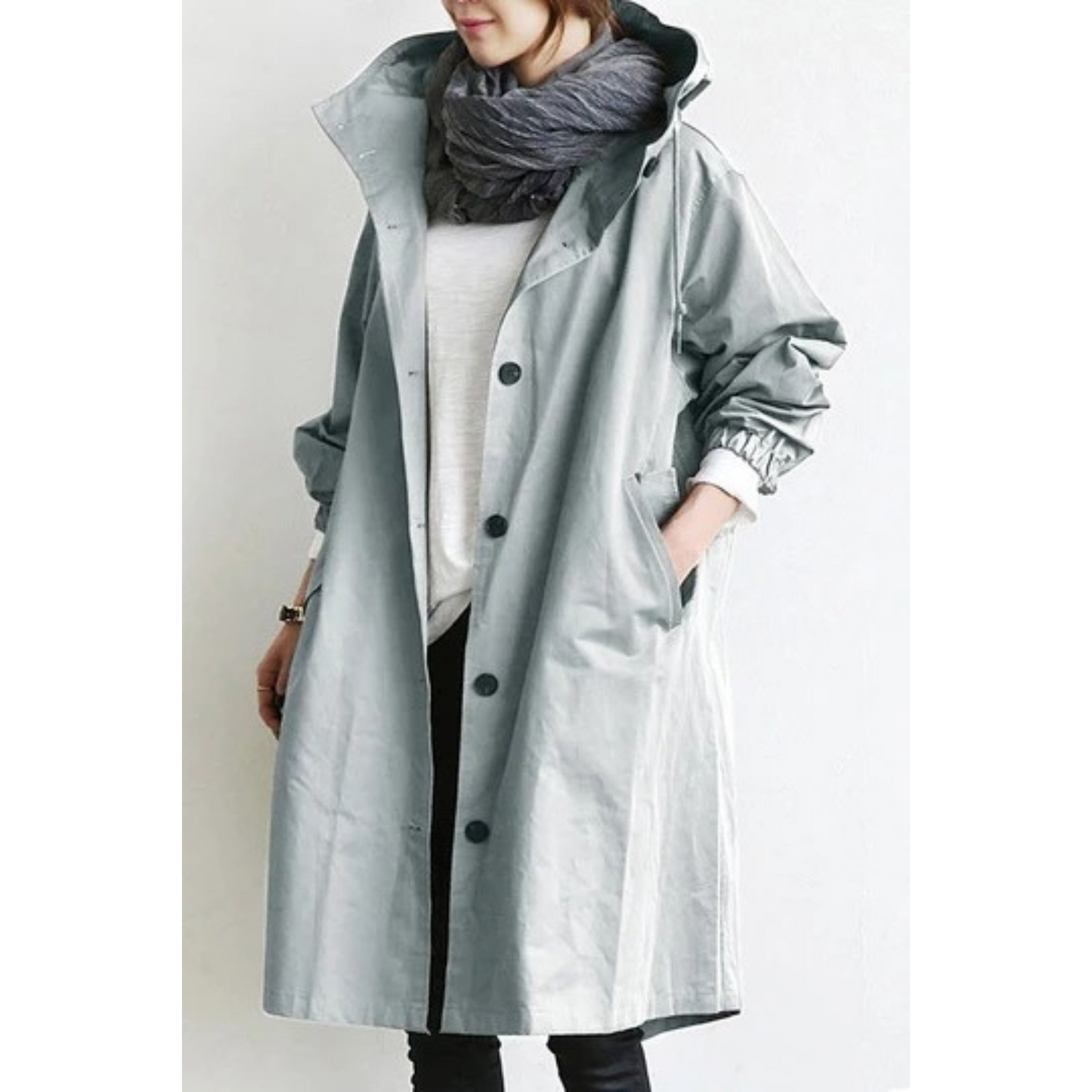 Esmée | Lange dames trenchcoat