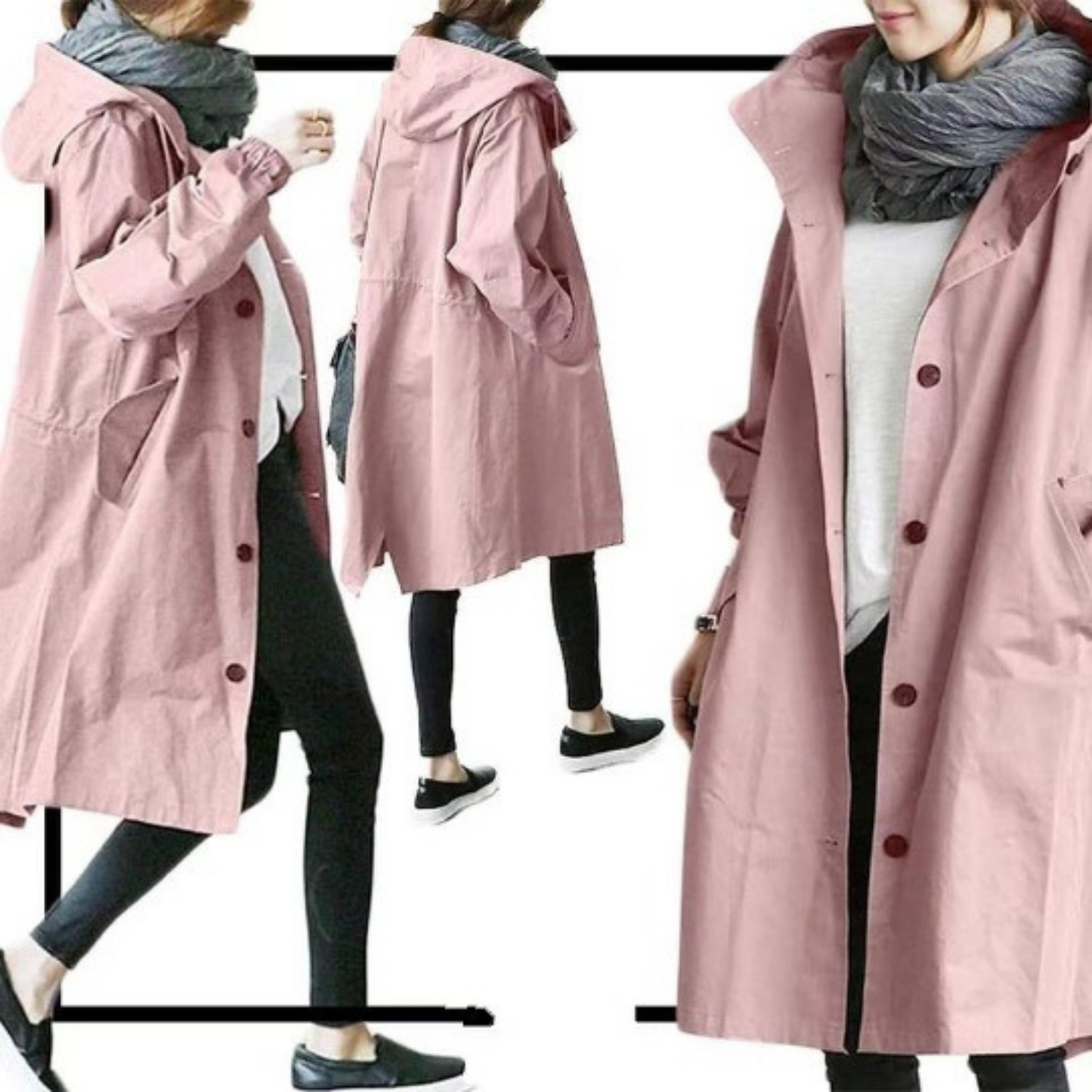 Esmée | Lange dames trenchcoat