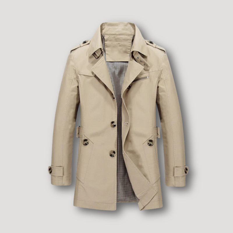 Premium Trenchcoat Lange Winterjas Heren - Paulino