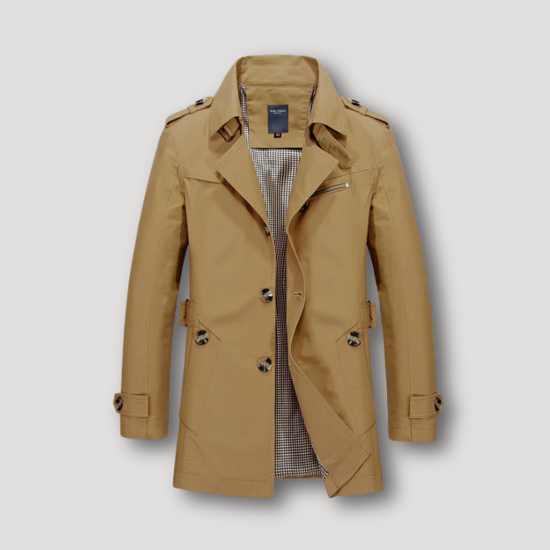 Premium Trenchcoat Lange Winterjas Heren - Paulino