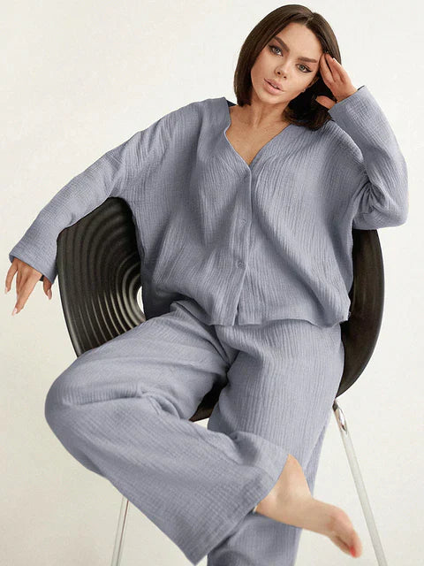 Oversized Cotton Loungewear Broek en Trui