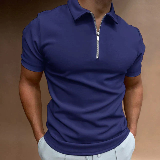 Ralh's Polo | Casual Herenpolo met Zip Up Rits