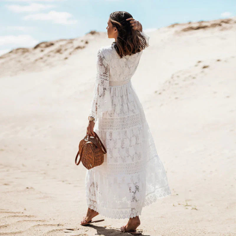 Nienke | Boho jurk met lange mouwen