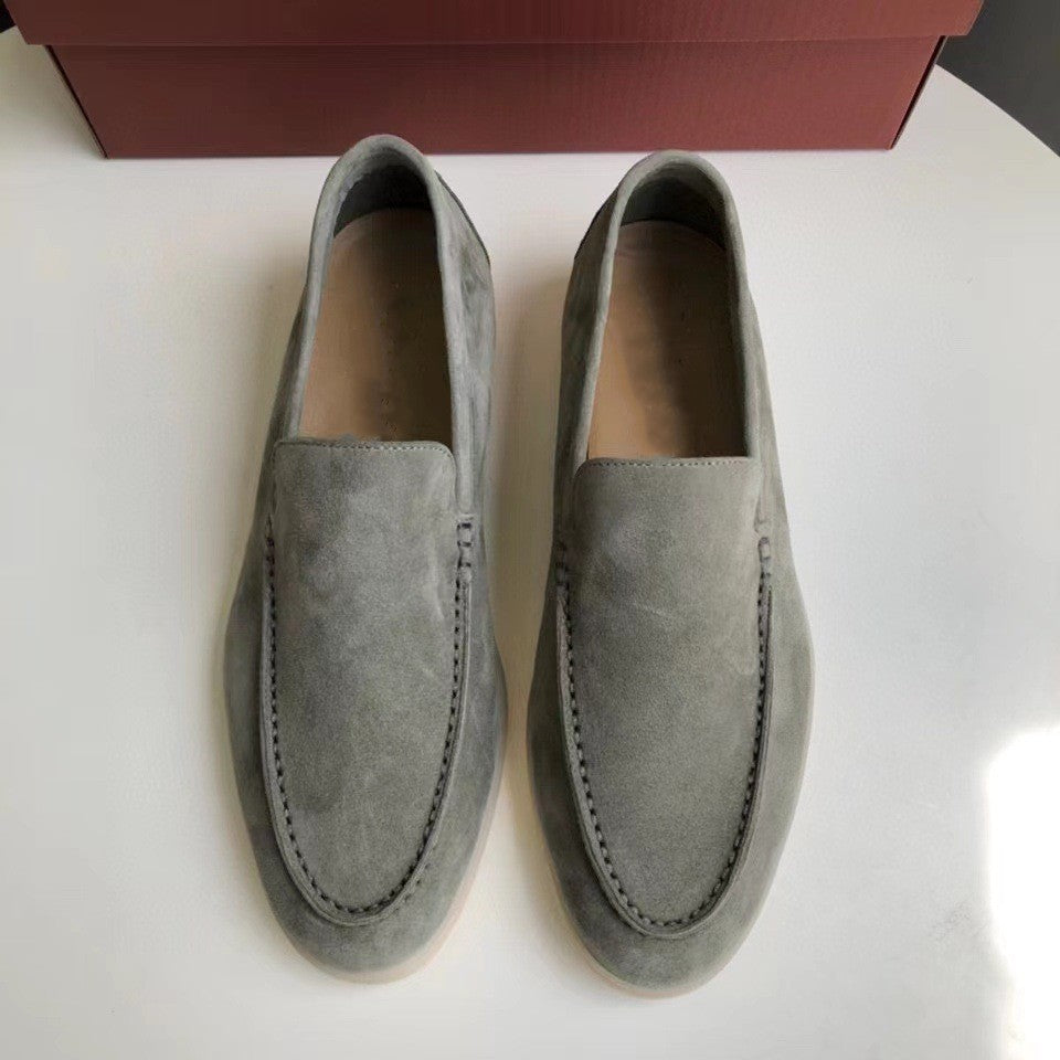 Klassieke suède loafers voor heren