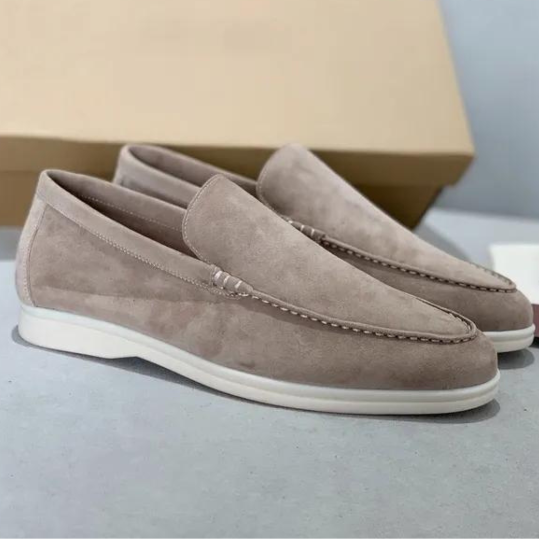 Lucas | Luxe suède heren loafers